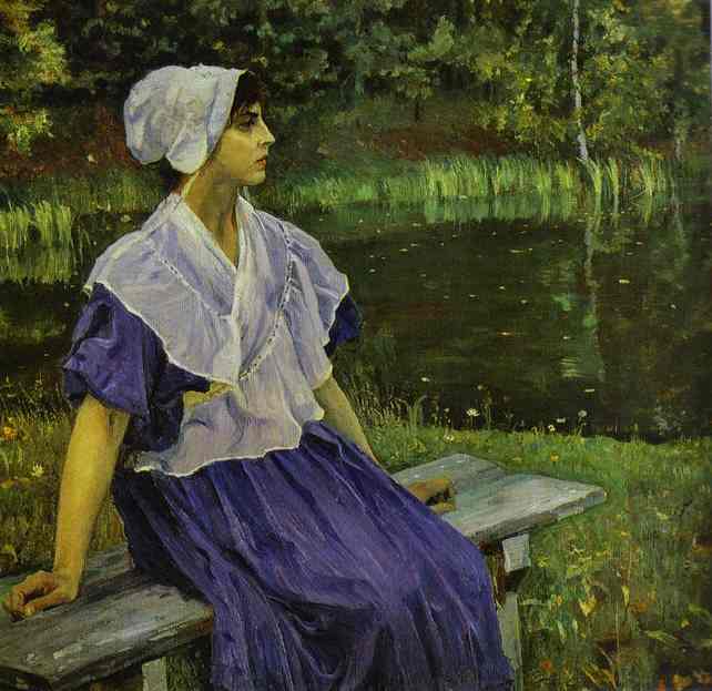 Girl By A Pond, Portrait Of Natalia Nesterova