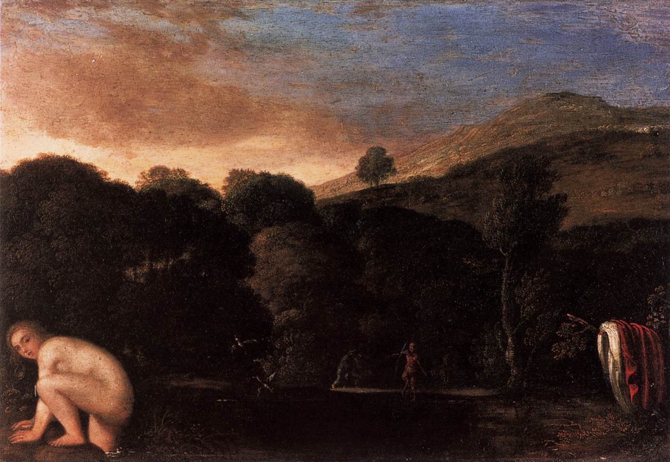 Nymph Fleeing Satyrs