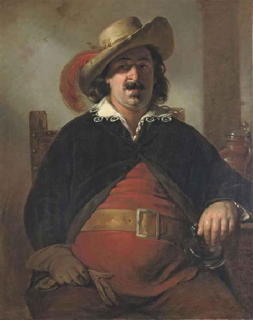 Painter Ignaz Raffalt as Falstaff