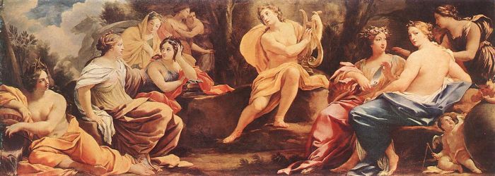 Parnassus or Apollo and the Muses