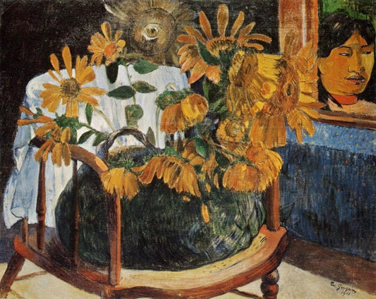 Sunflowers on an Armchair