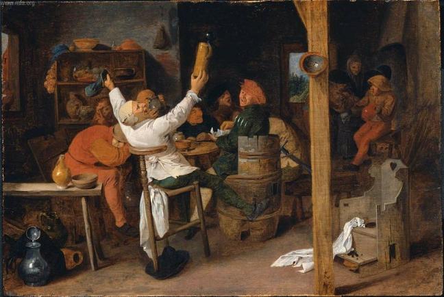 Peasants Carousing in a Tavern