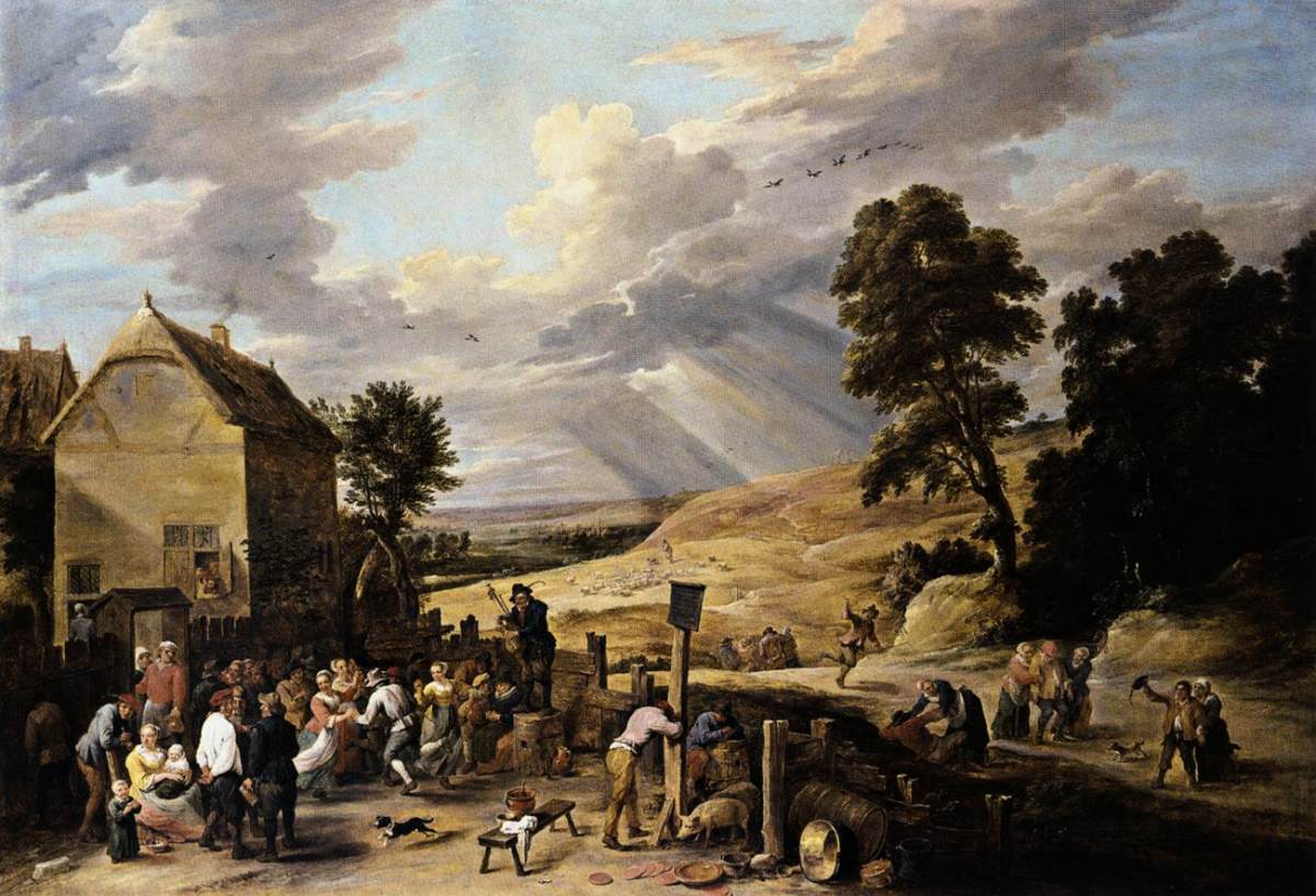 Peasants Dancing outside an Inn II