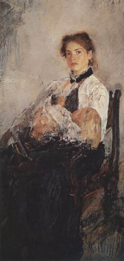 Portrait of J. Derviz with a Child