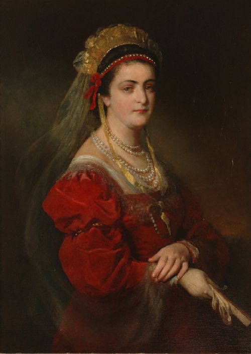 Portrait of Marie Paterno nee Nemetschke the fourth and last wife of Amerling