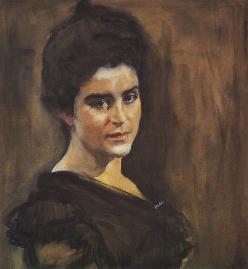 Portrait of S.M. Dragomirovoy-Lukomskaya