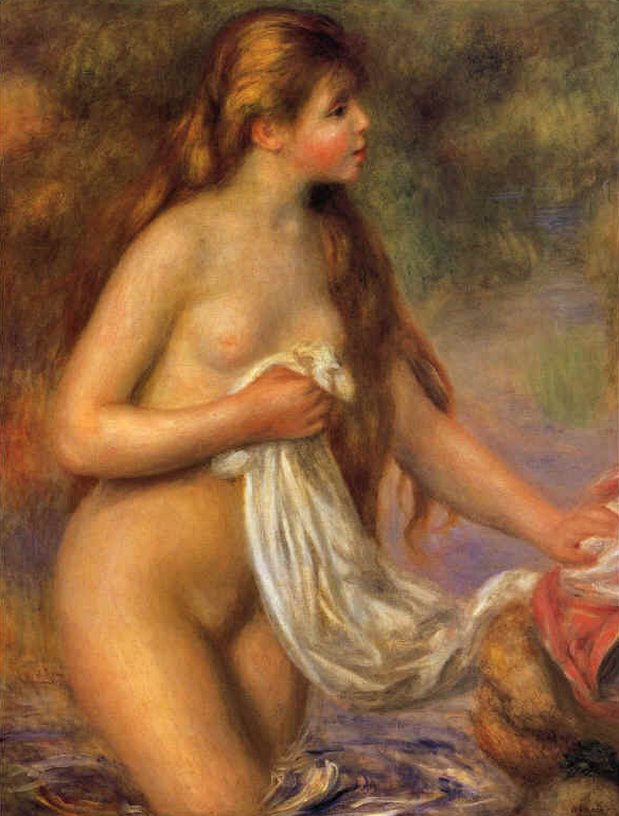 Bather with long hairs