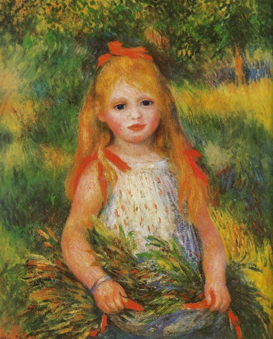 Little Girl with a Spray of Flowers