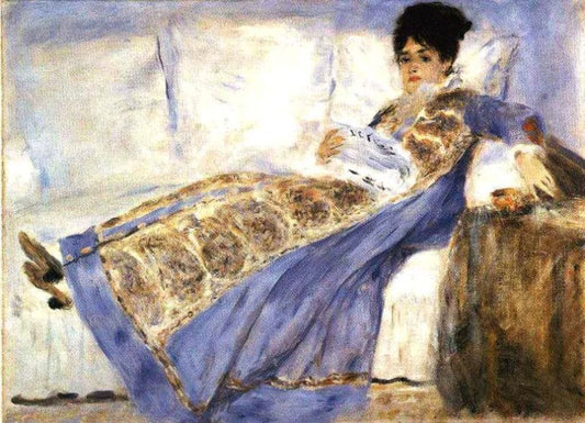 Madame Monet Reading Le Figaro