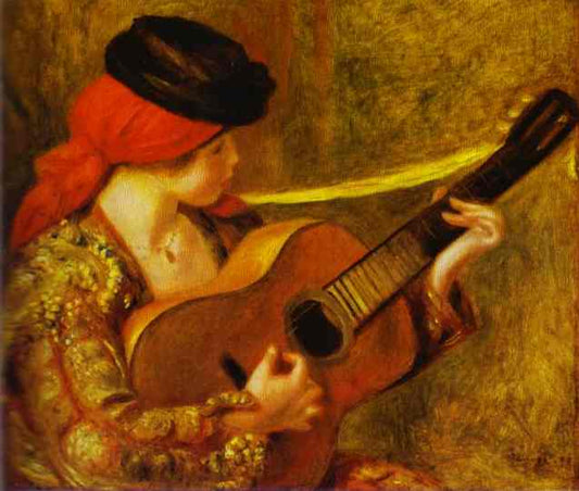 Young Spanish Woman with a Guitar