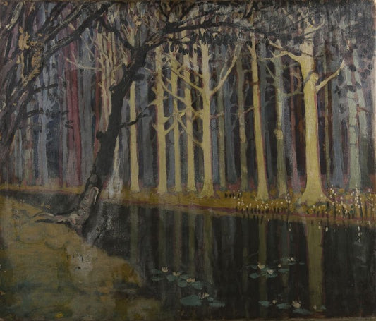 River Scene with Trees