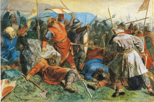 Saint Olav at the Battle of Stiklestad