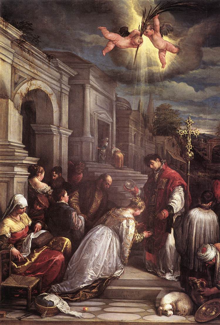 Saint Valentine Baptizing Saint Lucilla