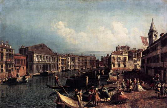 The Grand Canal with the Ca' Rezzonico and the Campo San Samuele