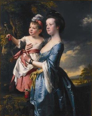 Portrait of Sarah Carver and her Daughter Sarah