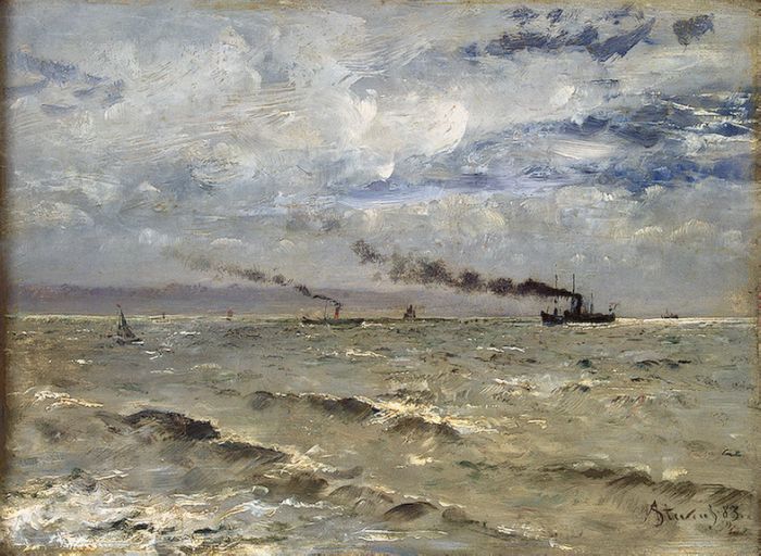 Sea View with Ships