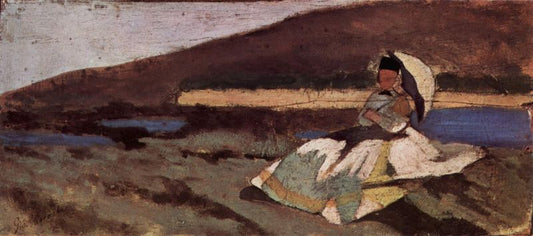 Seated Lady in Landscape