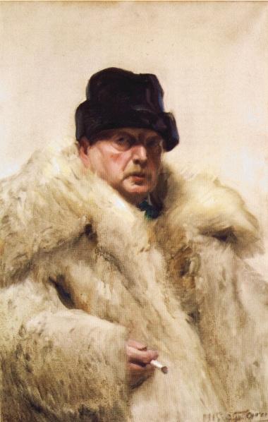 Self-Portrait in a Wolfskin