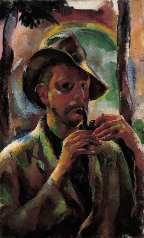 Self-Portrait with Pipe