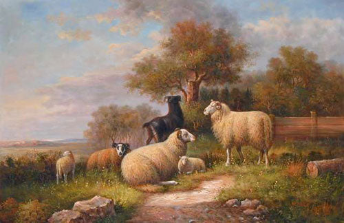 Sheep Paintings N026