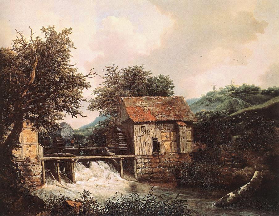 Two Watermills and an Open Sluice near Singraven