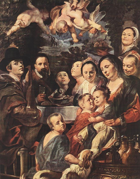 Self-Portrait Among Parents, Brothers, and Sisters