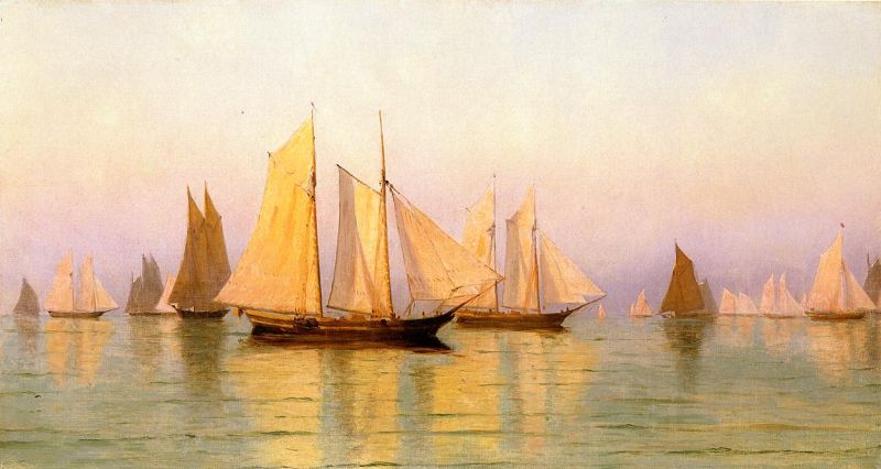 Sloops and Schooners at Evening Calm