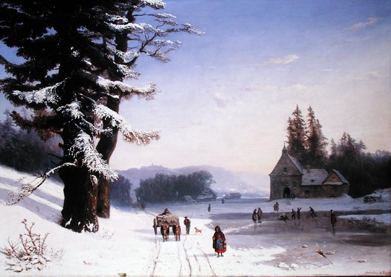 Snow Scene in the South of France 1868