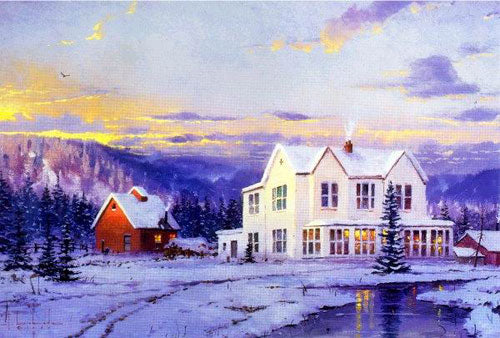 Snowscape Paintings N004