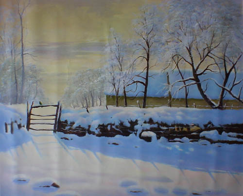 Snowscape Paintings N013