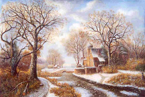 Snowscape Paintings N036