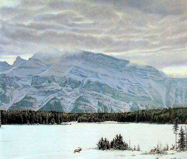 Snowscape Paintings N038