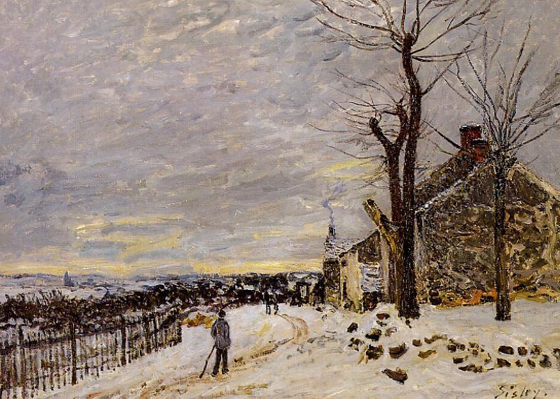 Snowy Weather at Veneux-Nadon