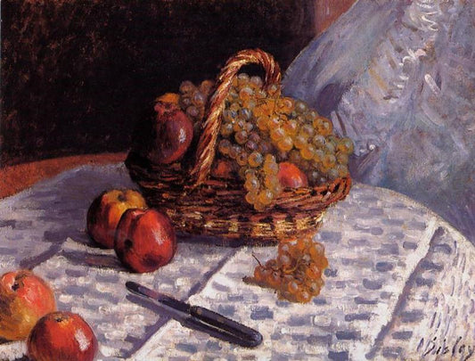 Still Life - Apples and Grapes