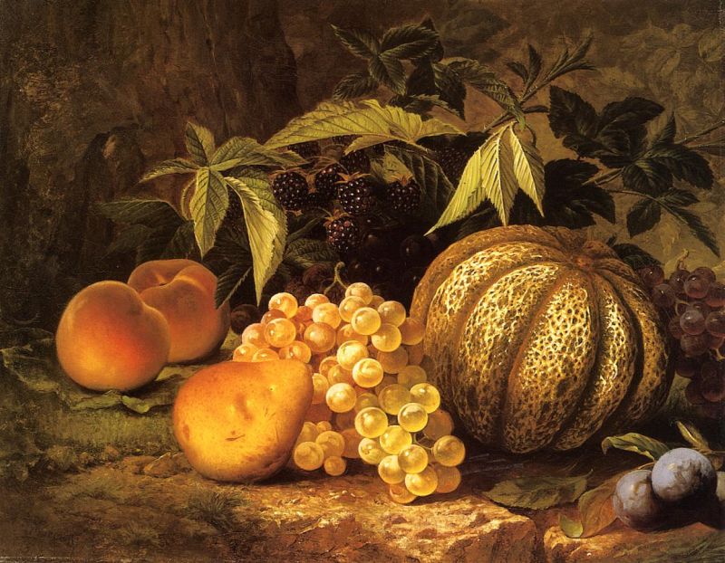 Still Life with Cantaloupe