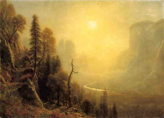 Study for 'Yosemite Valley, Glacier Point Trail'