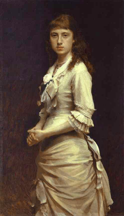 Portrait of Sophia Kramskaya, The Artist's Daughter