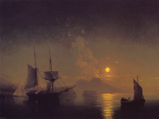 The Bay of Naples by Moonlight