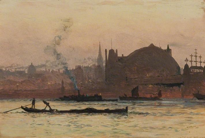 The Thames near Charing Cross, London