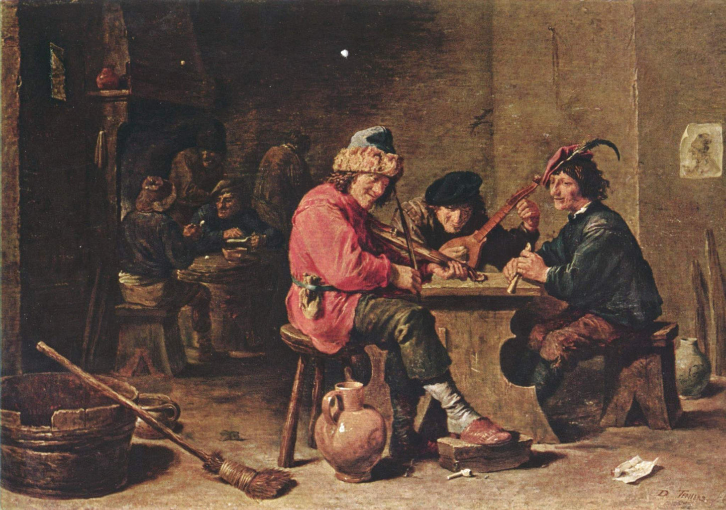 Three Peasants Making Music