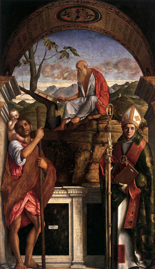 Saints Christopher, Jerome, and Louis of Toulouse