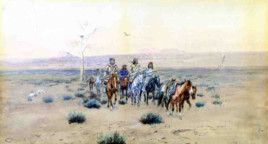 Trappers Crossing the Prairie