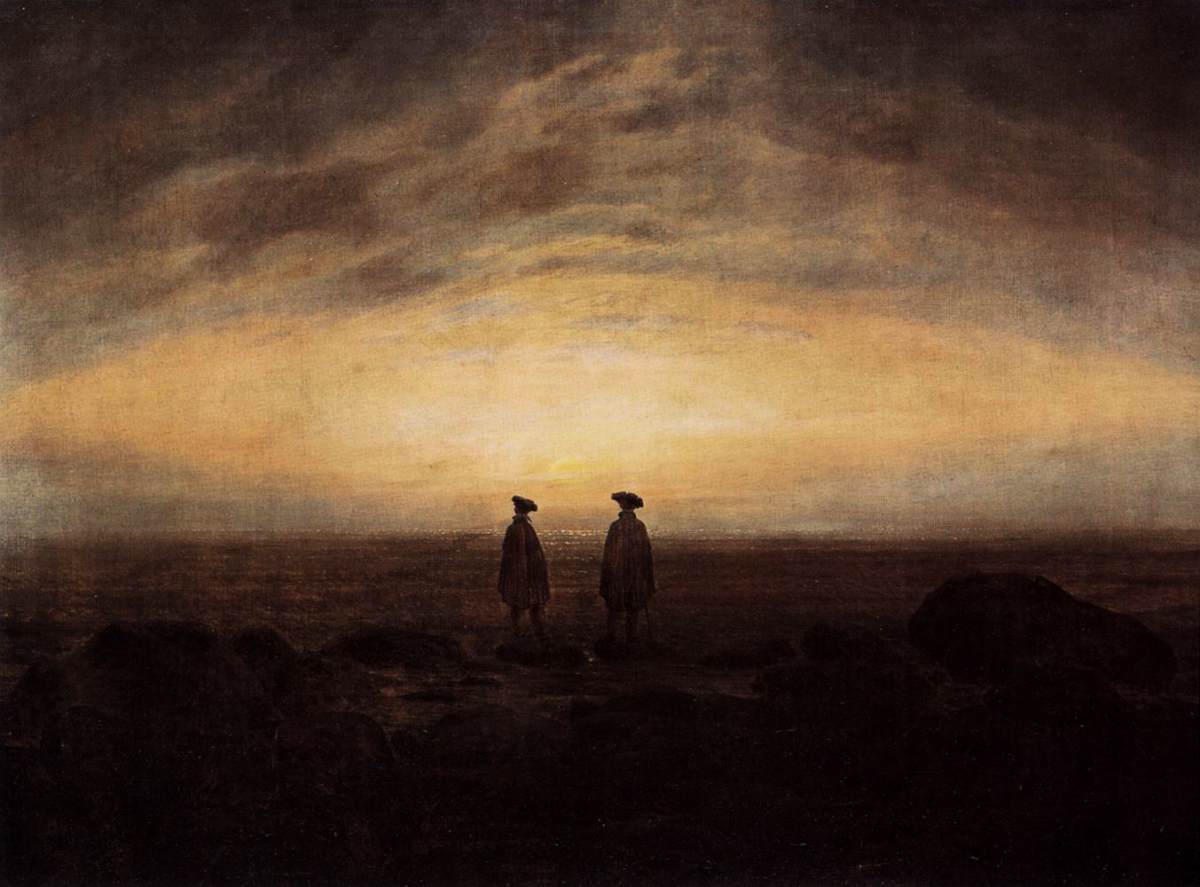 Two Men by the Sea