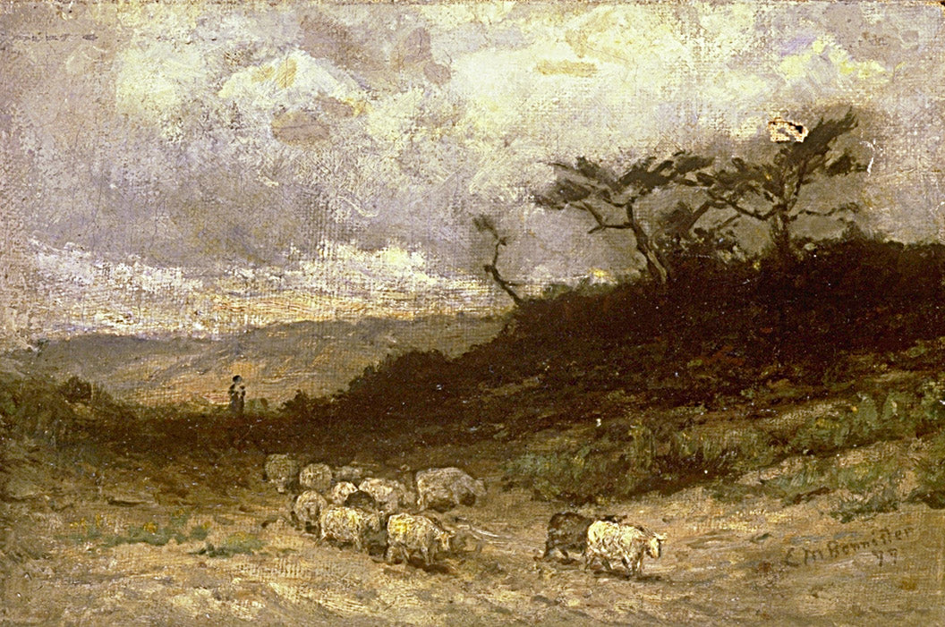 Untitled (shepherd with sheep)