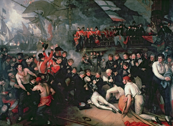 The Death of Lord Nelson on the Deck of the Victory