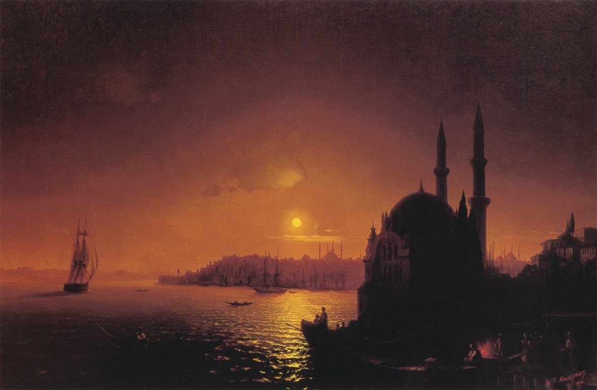 View of Constantinople by Moonlight