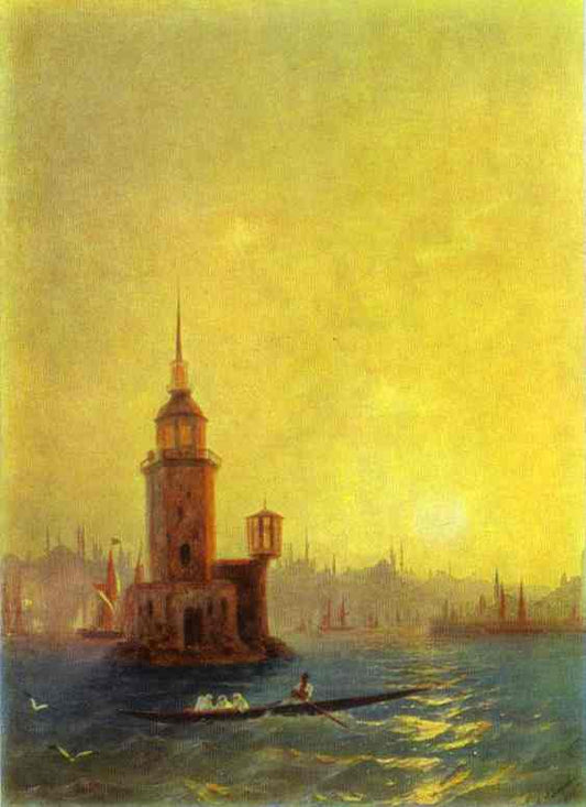 View of the Leander Tower in Constantinople