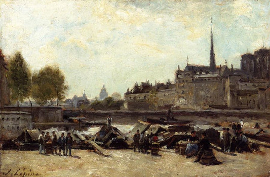 The Apple Market, Quai de Gesvres and Quai de l'Hotel de Ville