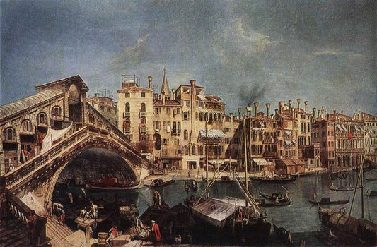 The Rialto Bridge from the Riva del Vin