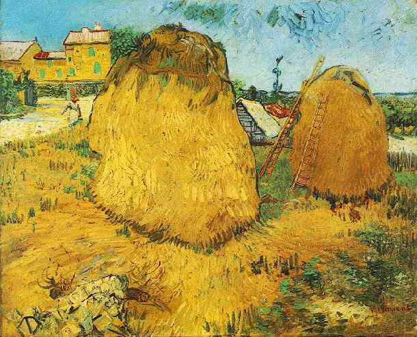 Haystacks in Provence Yellow